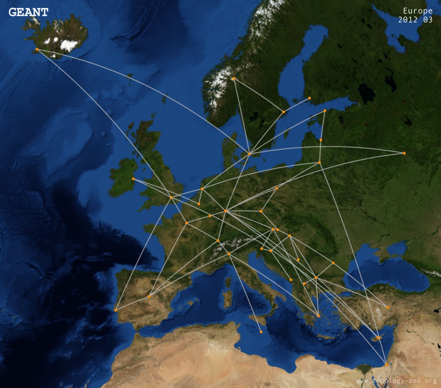 GÉANT 2012 Network Topology